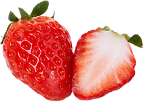 Inspired By Clearing Out The Fridge - Strawberry Half Png (548x438), Png Download