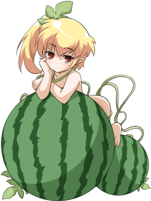 Watermelon Girl - Monster Girl Quest Watermelon Girl (640x480), Png Download