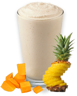 Pineapple Shake Png - Mango Pineapple Smoothie Png (550x390), Png Download