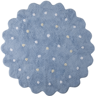 Lorena Canals Galletita Blanco Blue Washable Rug - Alfombra Lavable Galletita Blue De Lorena Canals (480x480), Png Download