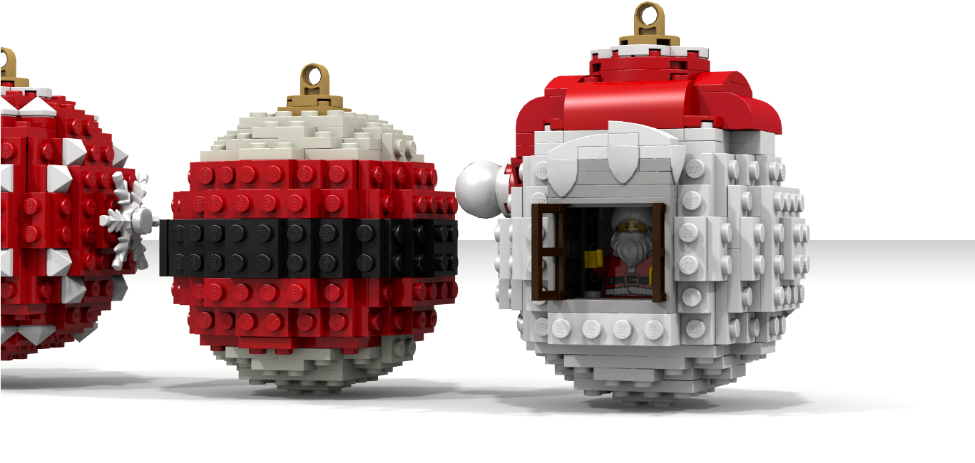 Christmas Balls Ornaments - Lego (1366x768), Png Download