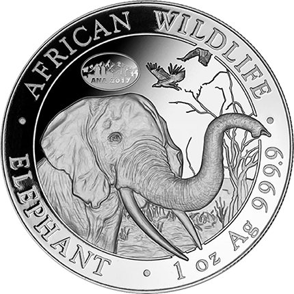 The 2018 Reverse Depicts The Head And Shoulders Of - Somalia Elephant Coin 2018 (430x430), Png Download