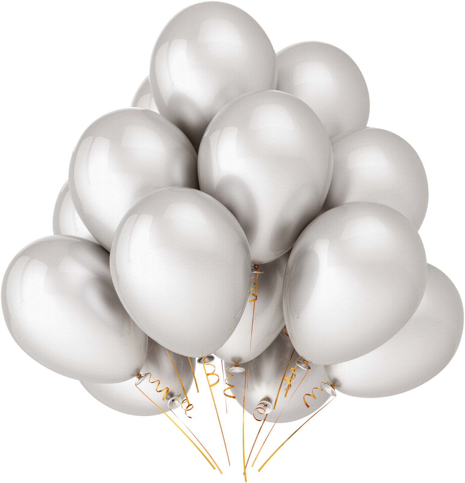 1d Png - Silver Balloons Png (1600x1600), Png Download