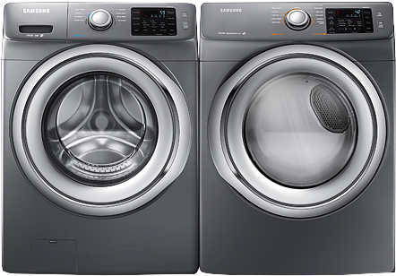 Image For Samsung Front Load Washer And Dryer Set - Samsung Front Load Washer And Dryer (519x804), Png Download