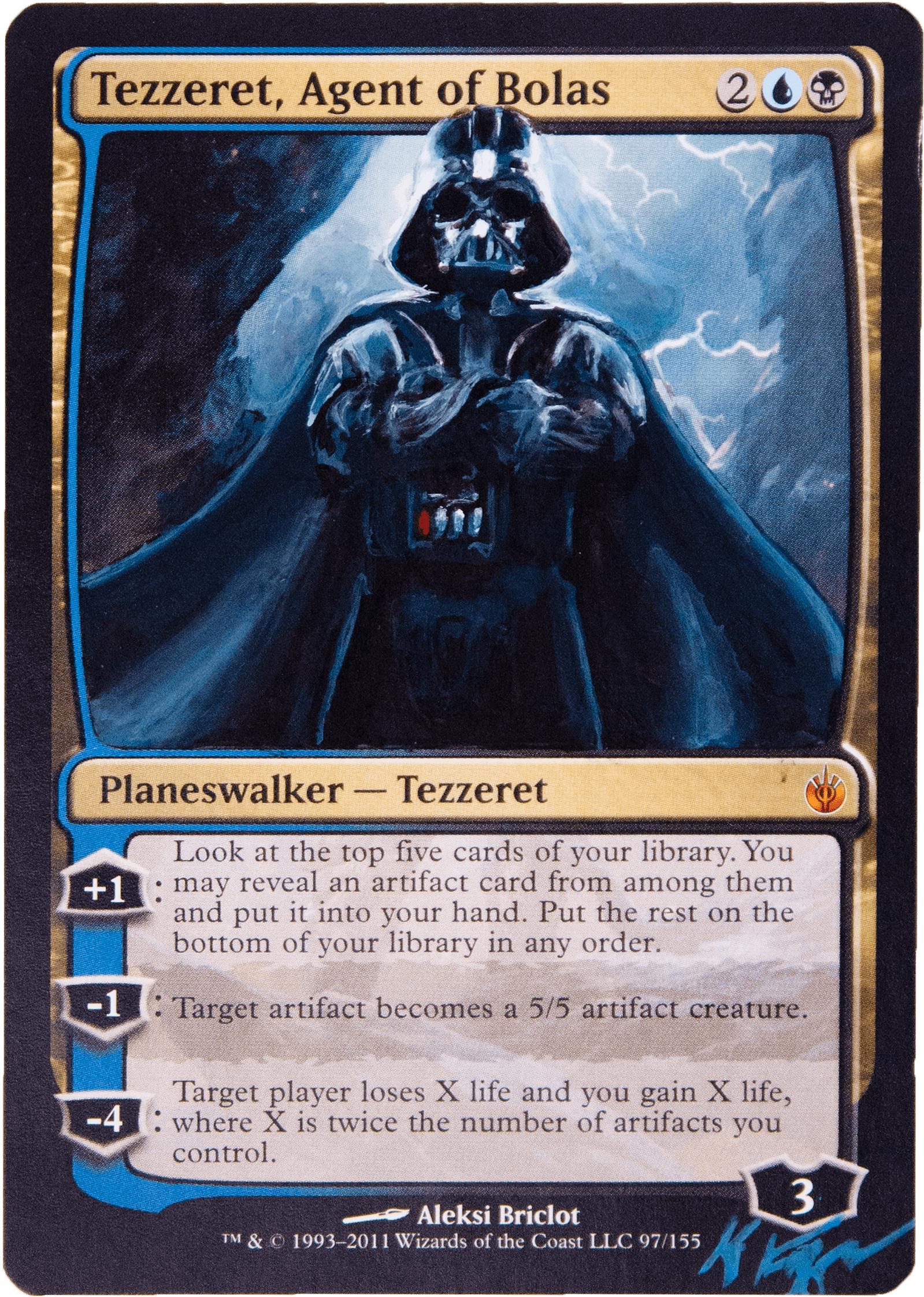Magic The Gathering Tezzeret, Agent Of Bolas - Mirrodin (1787x2438), Png Download