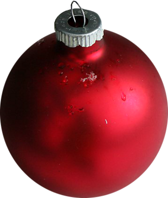 Red Christmas Ornament Png (340x400), Png Download