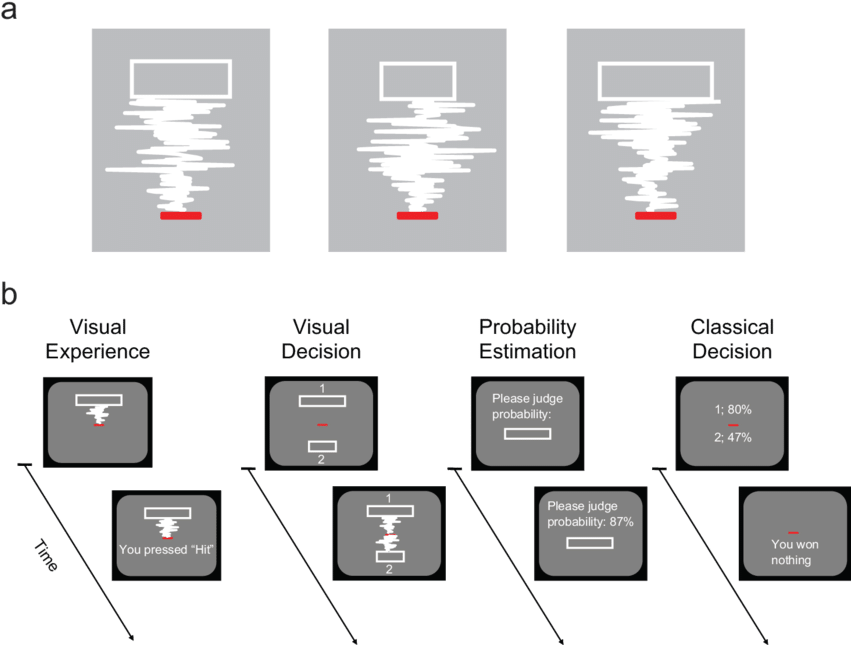 Paradigm Used In The Visual Tasks In The Experiment - Stochastic Process (850x653), Png Download