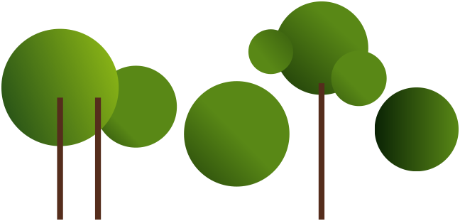 3 Arvores Bolas - Caracteristicas Naturais Da Asia (648x311), Png Download