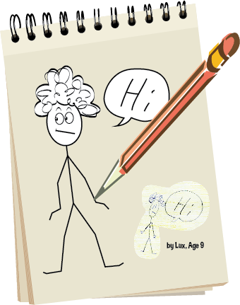 Do You Like To Doodle If So, Bazoof Gives You Lots - Sketch (340x431), Png Download