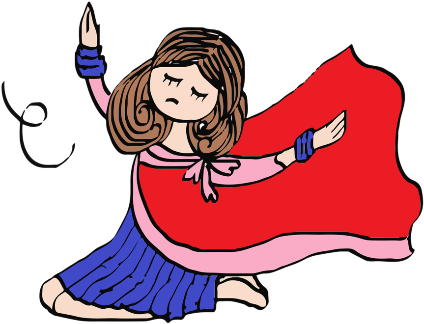 Girl Character Indian Dance, People (1024x885), Png Download