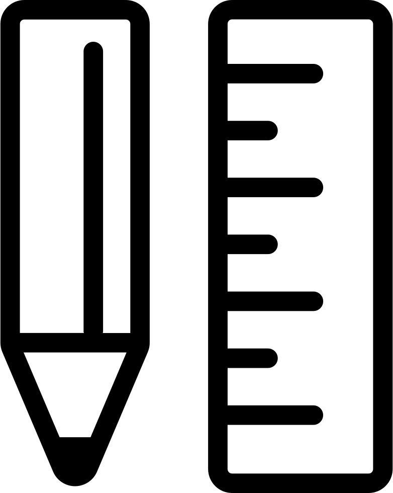 Png File - Ruler Icon Free (782x980), Png Download