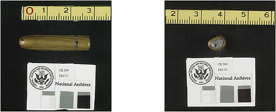 The "magic Bullet" That Hit President Kennedy And Governor - Magic Bullet Jfk (547x222), Png Download