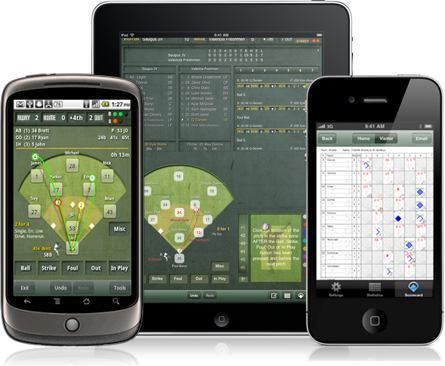 Baseball Scorecard App (445x366), Png Download