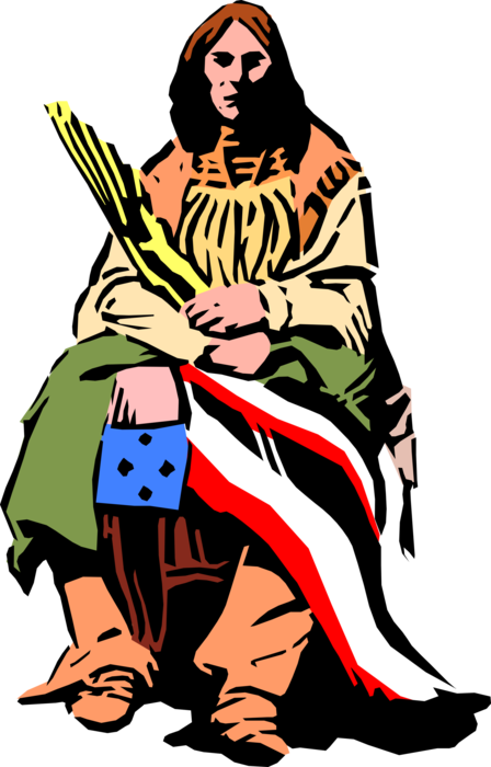 Vector Illustration Of North American Indigenous People - Amazon Kindle (448x700), Png Download