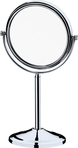 E6555 Espelho Em L6 Redondo - Mirror (542x550), Png Download