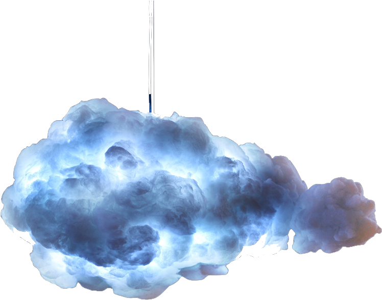 Remote Control Led Color Changing Cotton Cloud Pendant - Светильник Облако (800x800), Png Download