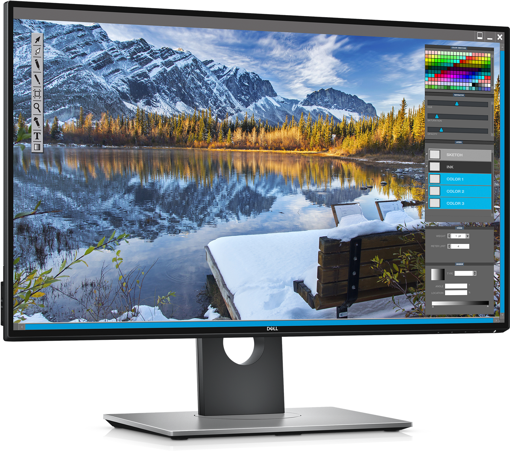 Perfect Who Makes The Best K Monitors With 31 Great - Dell Ultrasharp 25 Monitor U2518d (1800x1582), Png Download