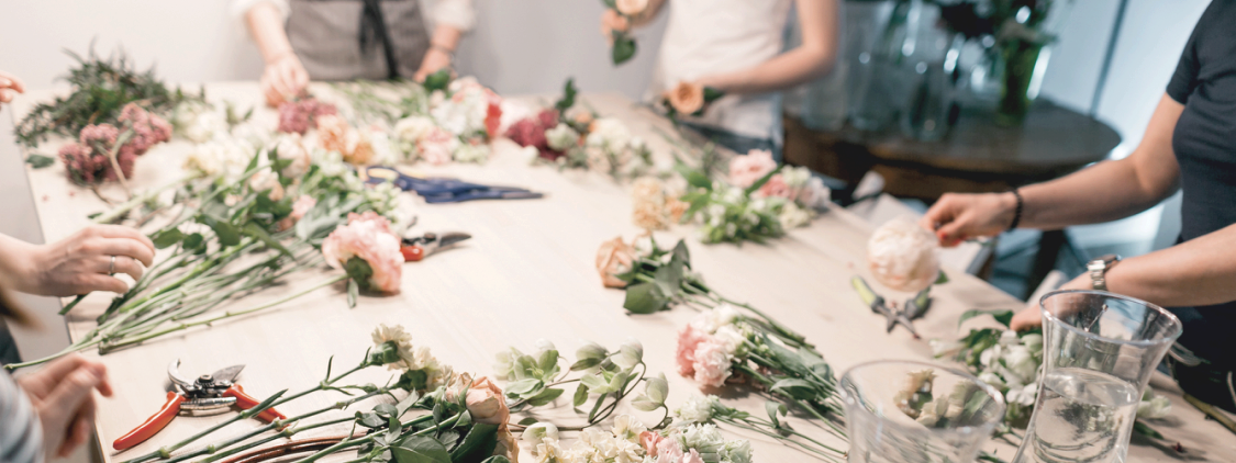 Home / Autumn Flowers - Flower Bouquet (1125x422), Png Download
