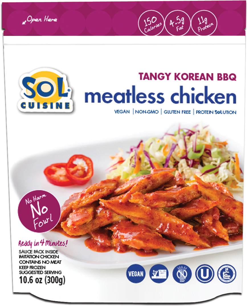 Tangy Korean Bbq Meatless Chicken - Sol Cuisine Korean Bbq (916x1200), Png Download