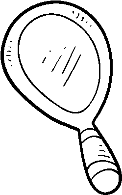 Desenho De Espelho De Mão Para Colorir - Coloring Book (600x470), Png Download