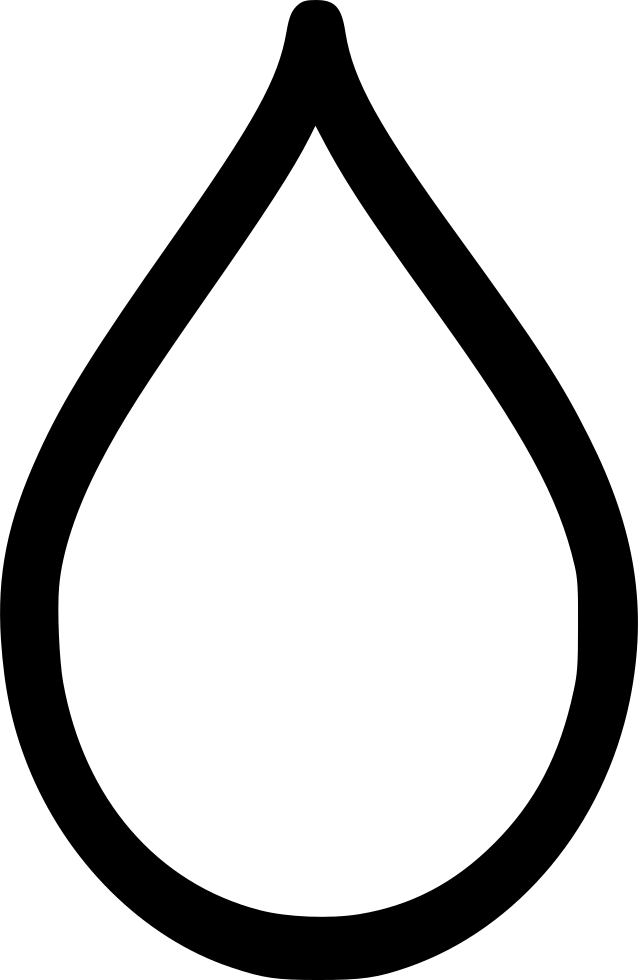 Water Drop Blood - Rain Drop Clip Art Black And White (638x980), Png Download