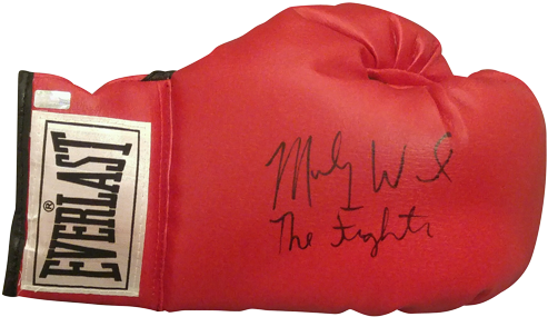 Mickey Ward Autographed Everlast Red Boxing Glove W/ - Ken Norton Signed Left Leather Everlast Boxing Glove- (500x500), Png Download