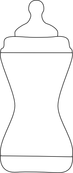 Black And White Bottle Hi Png Luoqki Clipart (252x597), Png Download