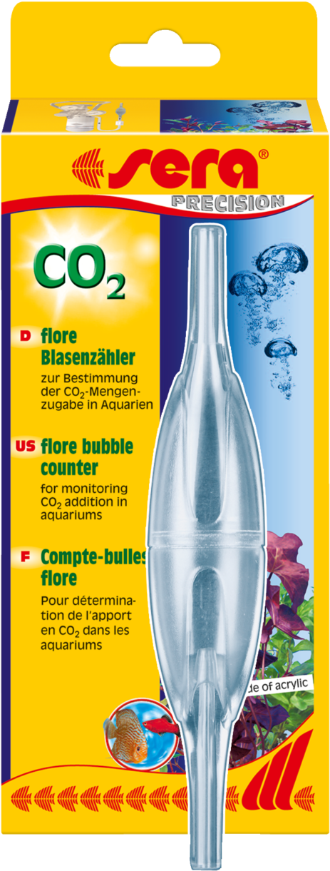 Imágenes - Co2 Technology Sera Flore Co2 Bubble Counter (485x1280), Png Download