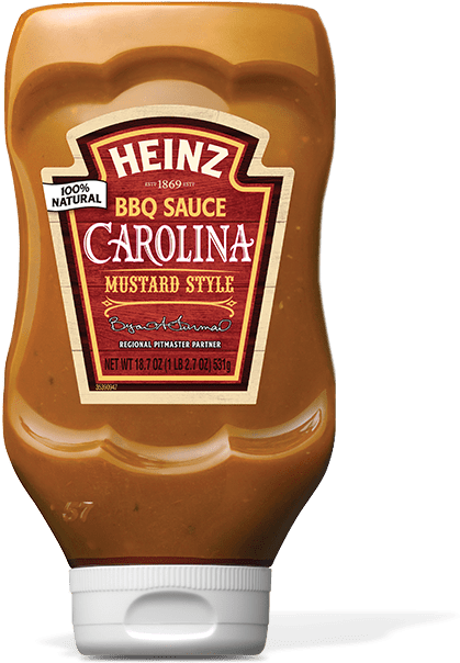 Carolina Mustard Style - Heinz Bbq Sauce Carolina Mustard Style (537x605), Png Download