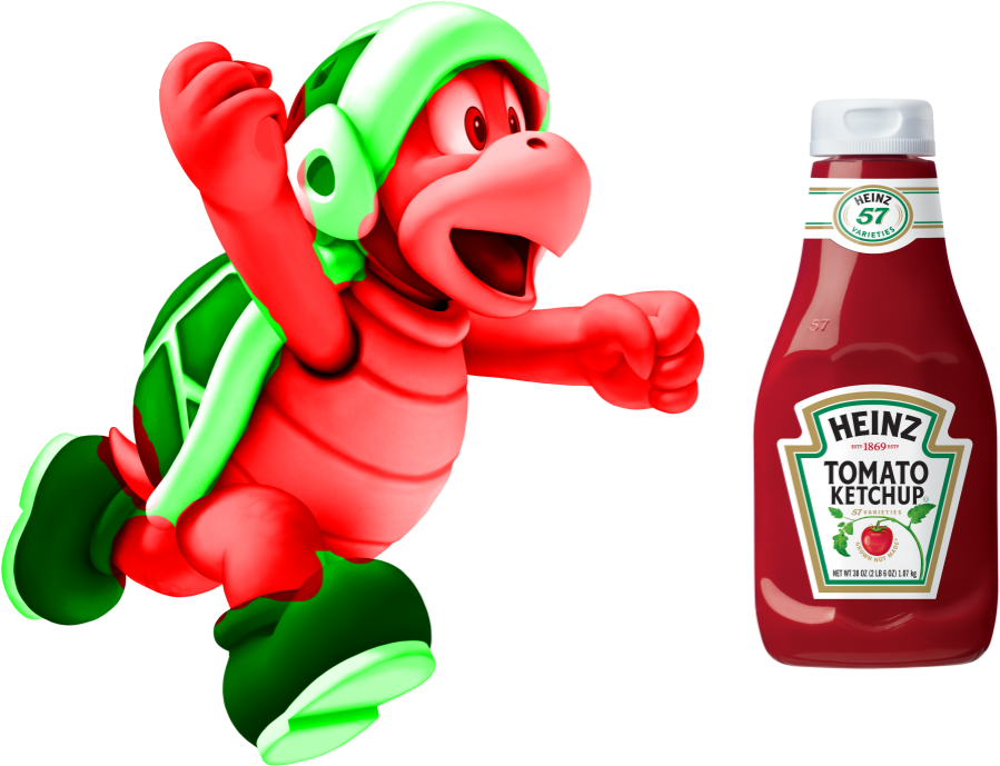 Ketchup Bro - Personajes De Mario Bros Tortuga (960x720), Png Download