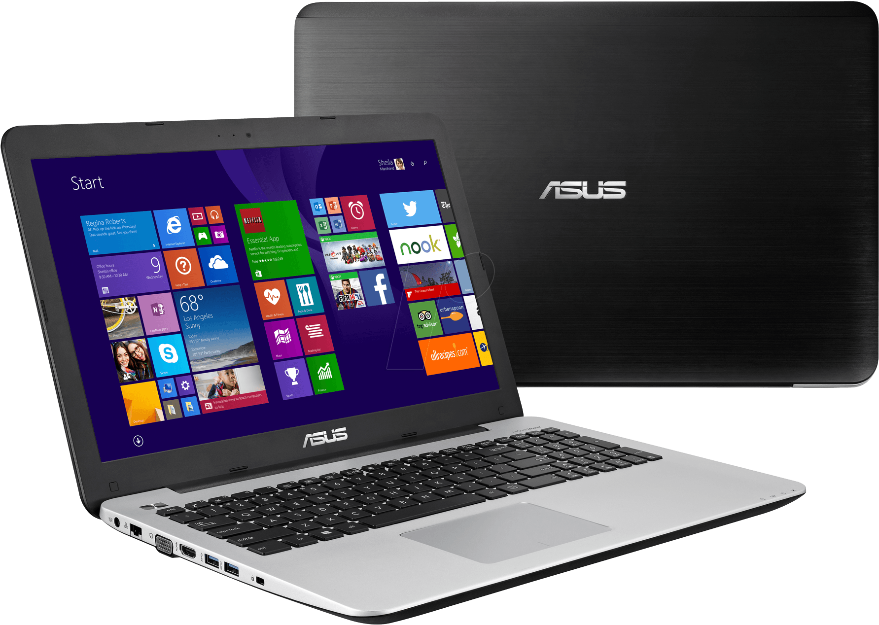 Asus 5200u Notebook - Laptop Asus I5 X455l (1800x1279), Png Download