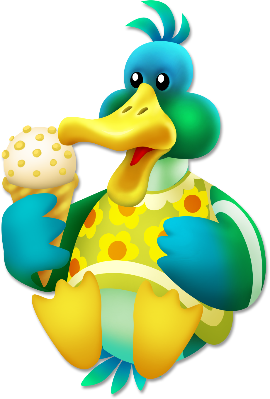 Duck Ice Cream - Hay Day Duck Png (1425x1425), Png Download