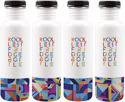 Tribal Fridge Stainless Steel Water Bottles, 750 Ml, - Steel Water Bottle For Fridge (480x480), Png Download