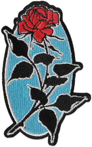 Few & Far Collective 'saville Rose' Patch - Delphinium (581x600), Png Download