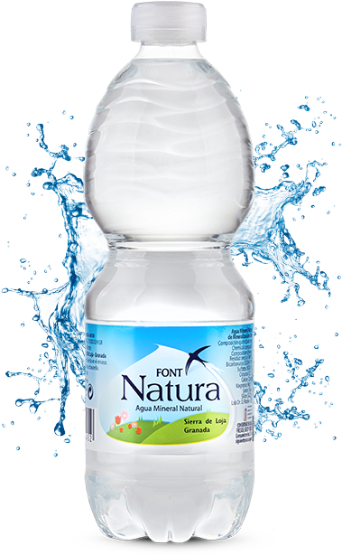 Font Natura Natural Mineral Water Bottle Of - Mineral Water (450x650), Png Download