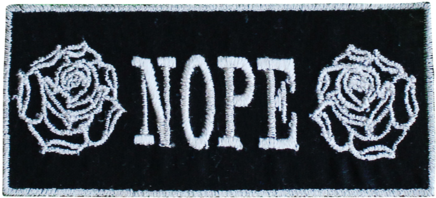 Nope Rose Patch - Label (600x600), Png Download