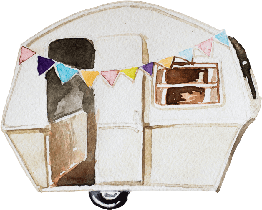 Girl Camper Podcast - Adventure Vintage Camper Tote Bag, Natural (1024x752), Png Download