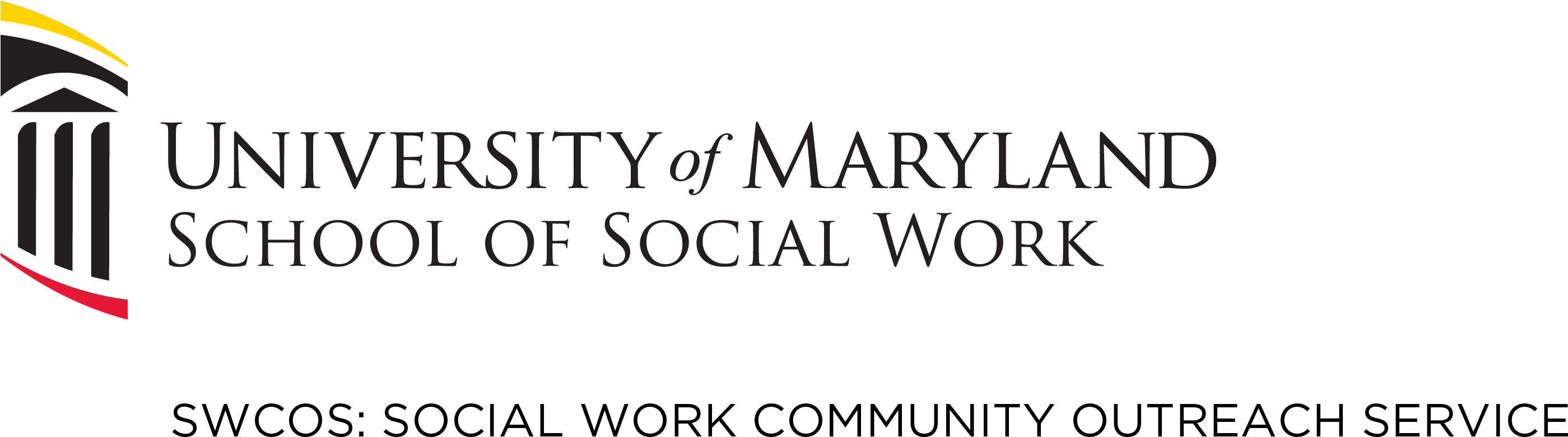 Maryland Schools Of Social Work - University Of Maryland Francis King Carey School (2825x827), Png Download