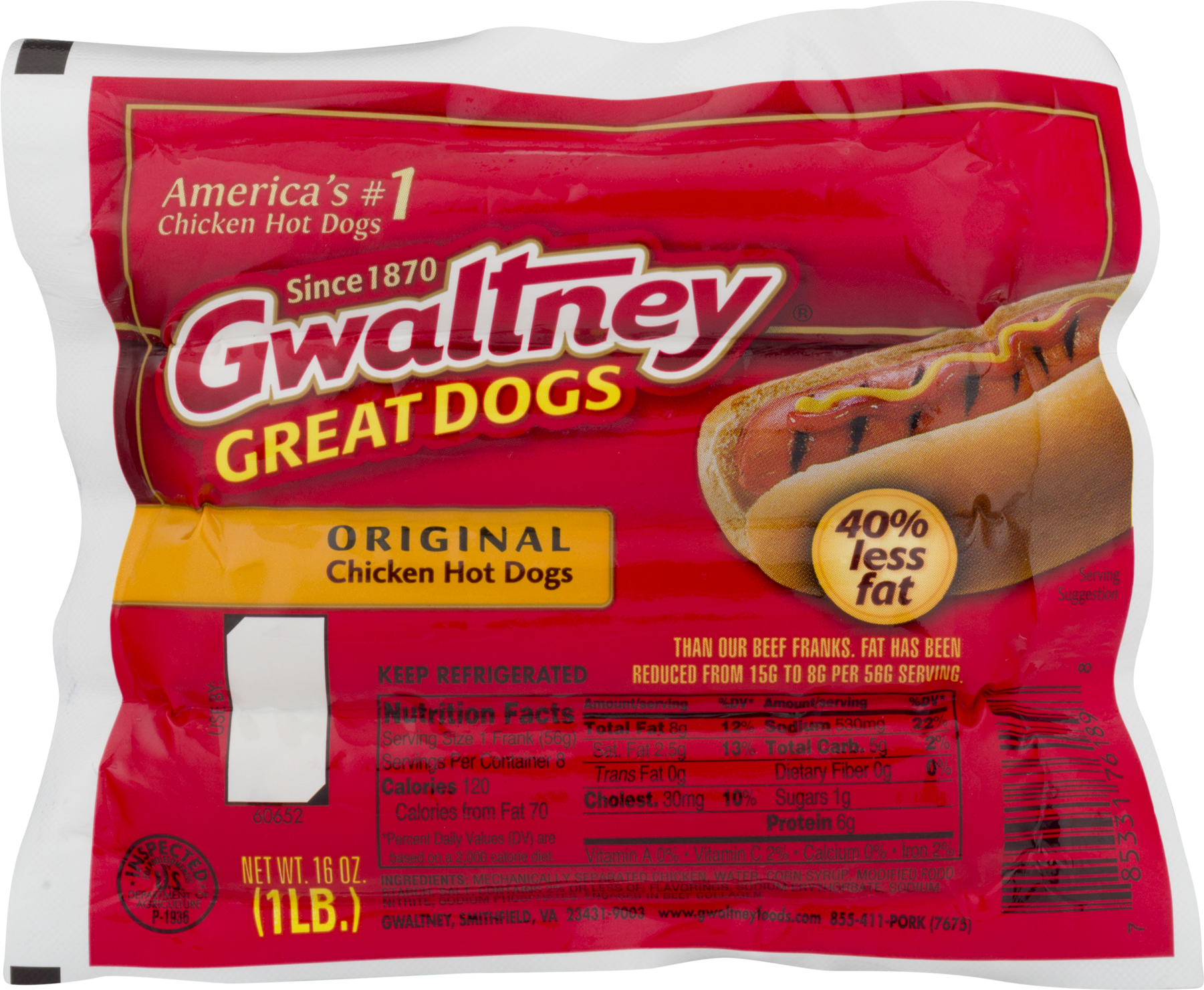 Chicken Hot Dogs (1800x1800), Png Download