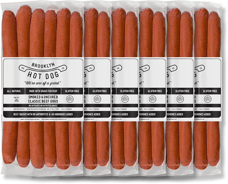 Brooklyn Hot Dog Company Classic Beef Hot Dogs, 13 (900x655), Png Download
