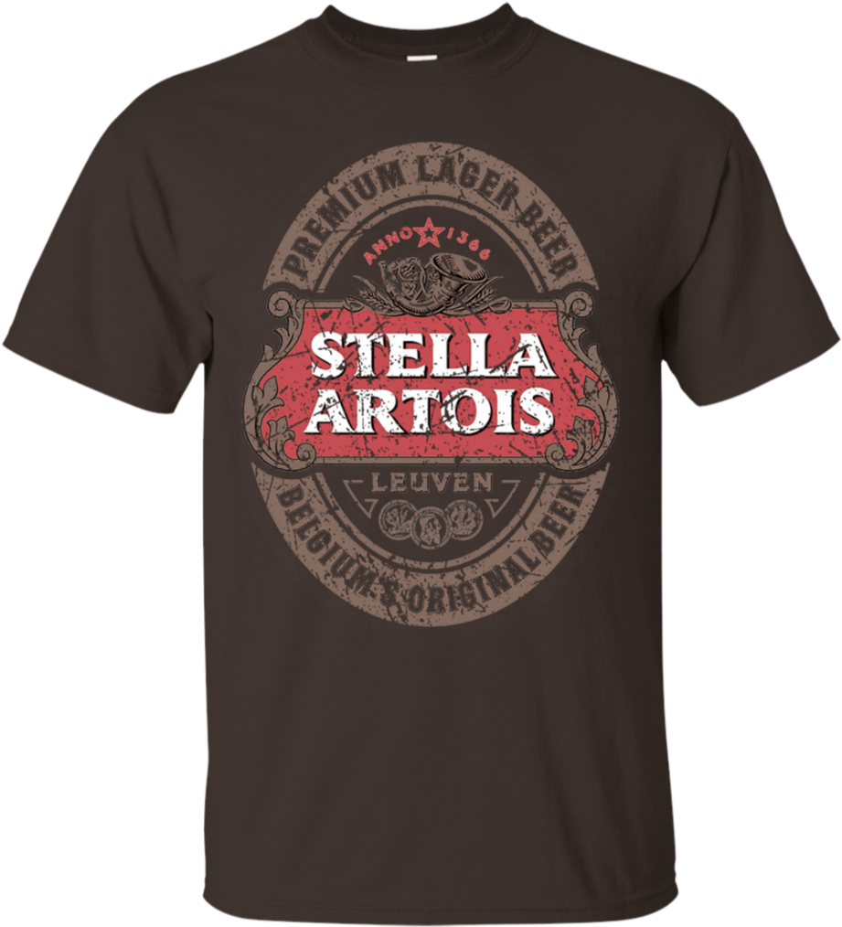 Stella Artois Beer Brand Logo Label T-shirt - Dexys Shirt (1024x1024), Png Download