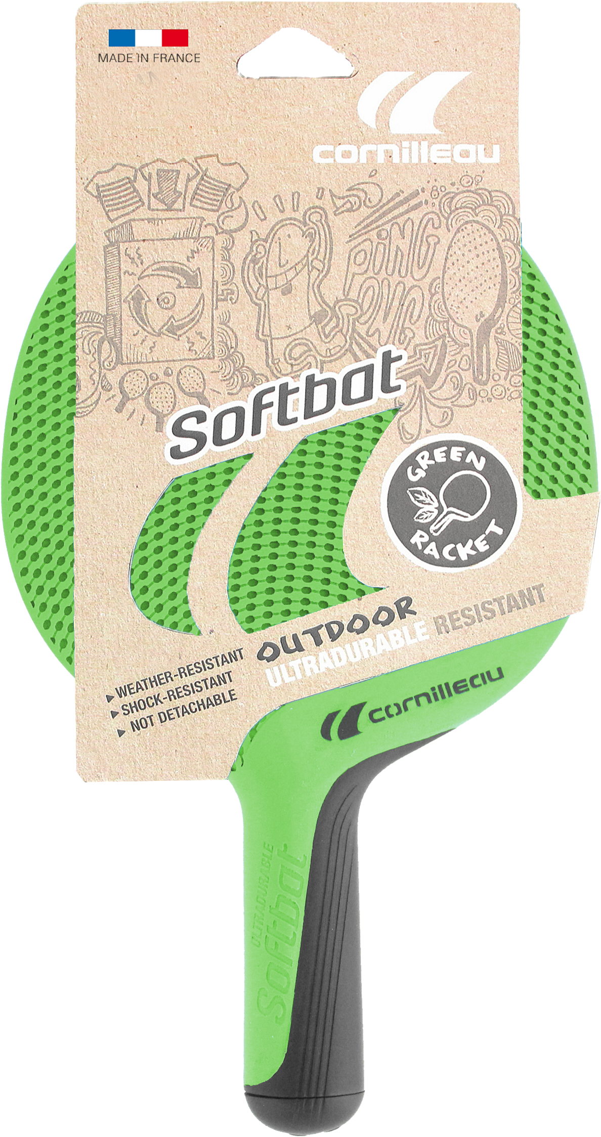 Where - Cornilleau Soft Bat Eco-design Quattro Pack - Blue/red (2362x2362), Png Download