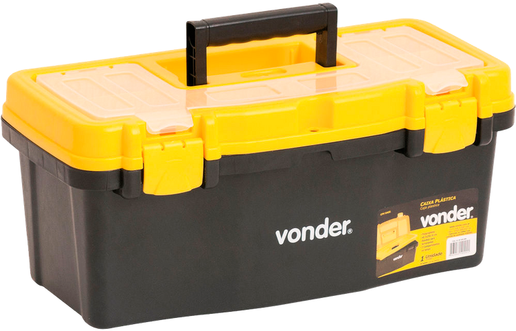 Caixa De Ferramentas Plástica Cpv0405 Vonder - Caixa De Ferramenta Pequena (750x750), Png Download