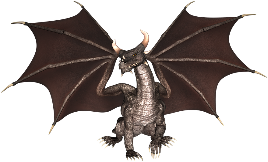 The Magic Mushroom - Dragon (960x593), Png Download