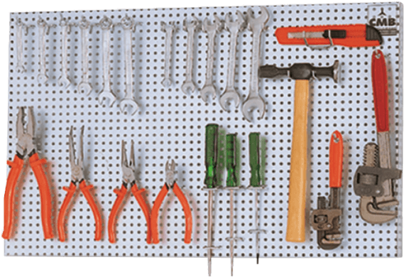 Painel Expositor Pequeno Pan Pf - Painel Organizador De Ferramentas (600x409), Png Download