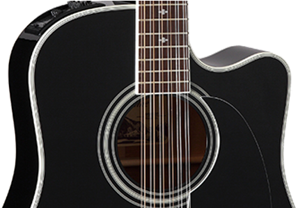 Ef381sc - Takamine Ef381sc 12-string Dreadnought Acoustic-electric, (600x298), Png Download