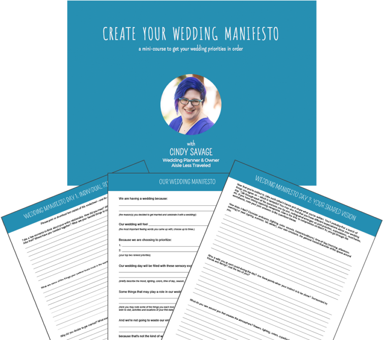 Create Your Personal Wedding Manifesto, To Guide And - Brochure (768x676), Png Download