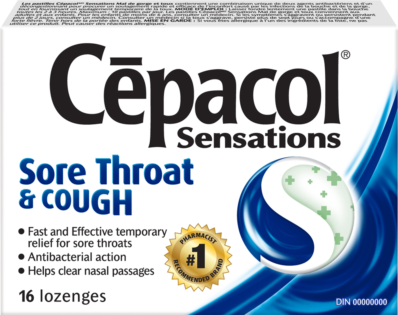 Sore Throat & Cough - Cepacol Lozenges (1500x1500), Png Download