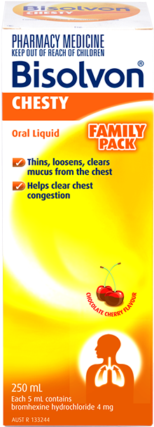 Bisolvonchesty - Bisolvon Chesty Forte 8mg 50 Tablets (400x650), Png Download