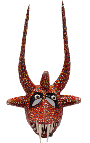 Máscara De Vejigante - Máscaras Del Carnaval De Ponce (360x519), Png Download